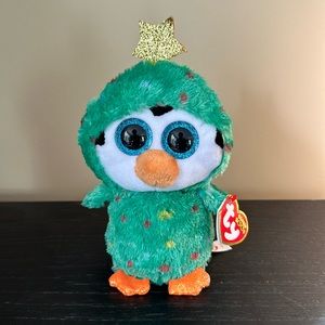 NWT Ty Beanie Boos Noel Christmas tree holiday Penguin